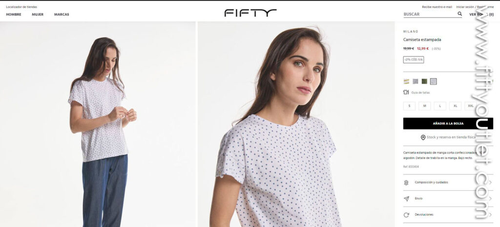 Camiseta luneras para mujer Fifty Milano